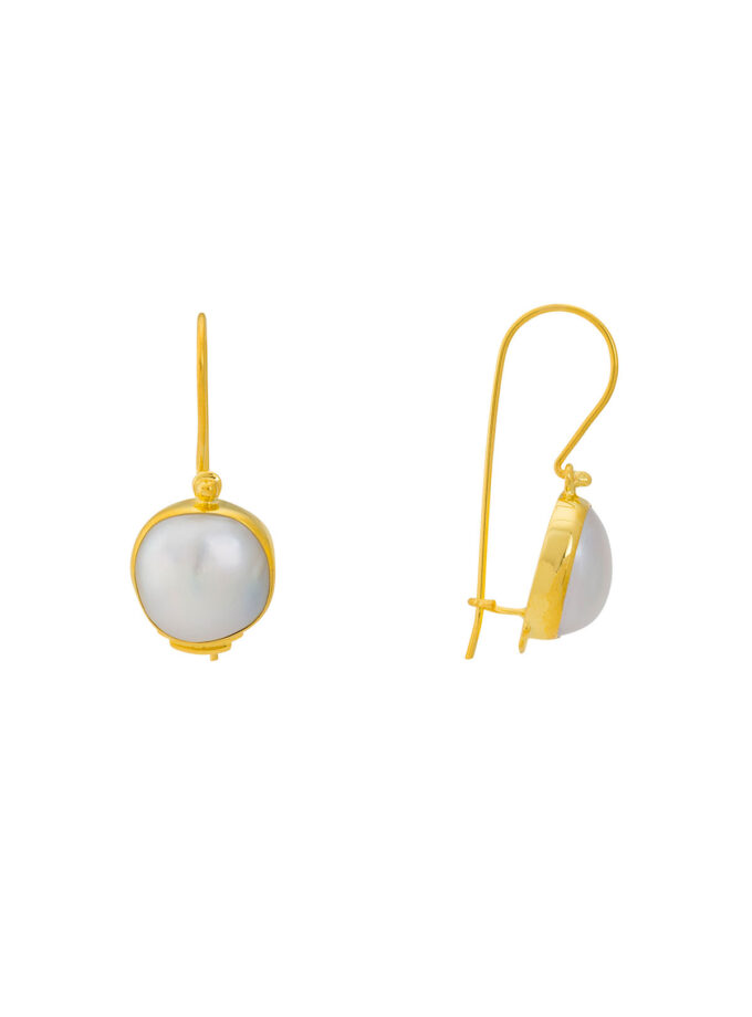 gold earrings pearls